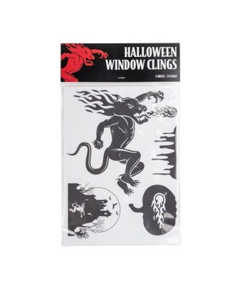 Fireball Halloween Window Clings