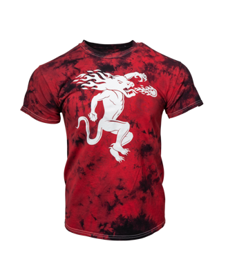 Fireball Red Tie-Dyed T-Shirt